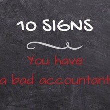 10 Signs that you have a bad accountant