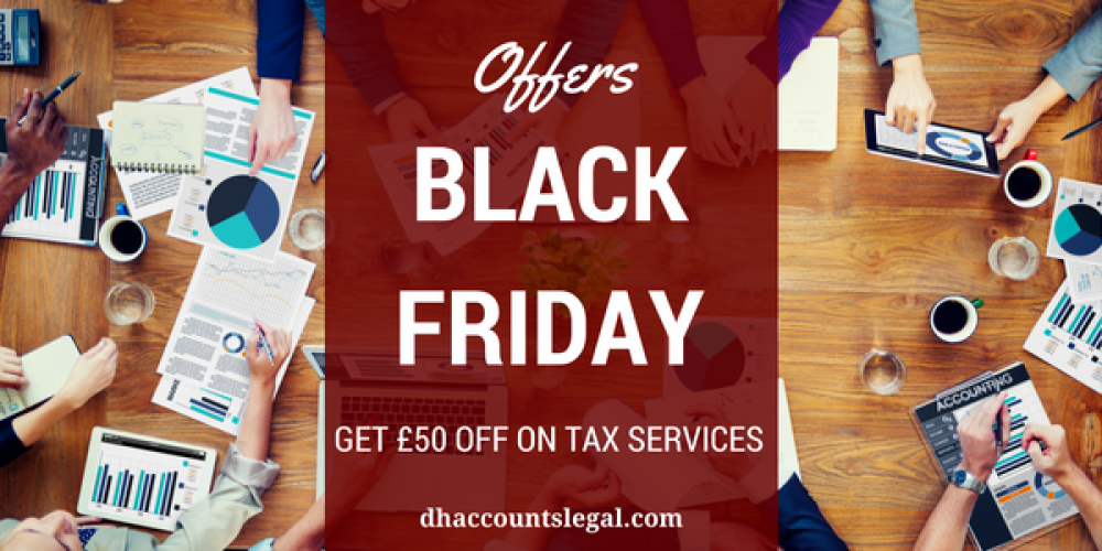 Black Friday 2016 Offers: Get £50 OFF on Tax Services and FREE Bookkeeping Spreadsheet!